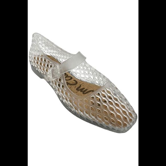 Sam Edelman Women's Michaels Jelly Jane Flat Clear Jelly - Medium - Picture 1 of 3